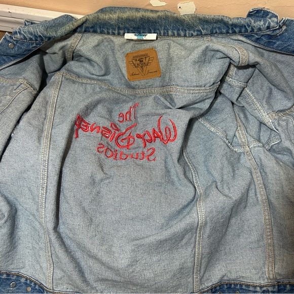 90s Vintage Walt Disney Studios Promotional Jean Jacket 101 Dalmatians Size XL - Picture 15 of 16